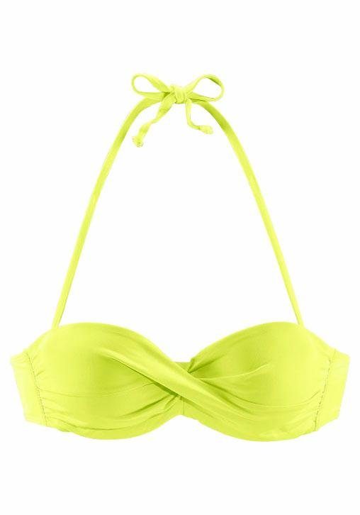 s.Oliver Bandeau-Bikini-Top Spain, in unifarben mit Wickeloptik günstig online kaufen