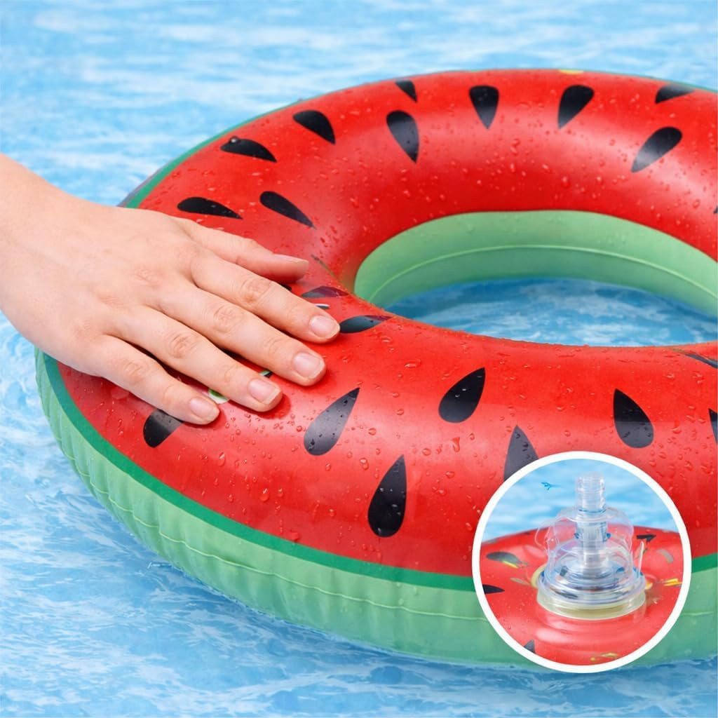 TK Gruppe Schwimmring Aufblasbarer Schwimmring aus PVC, Donut- und Flamingo-Varianten (Schwimmring), 120 cm – Bild 5 von 5