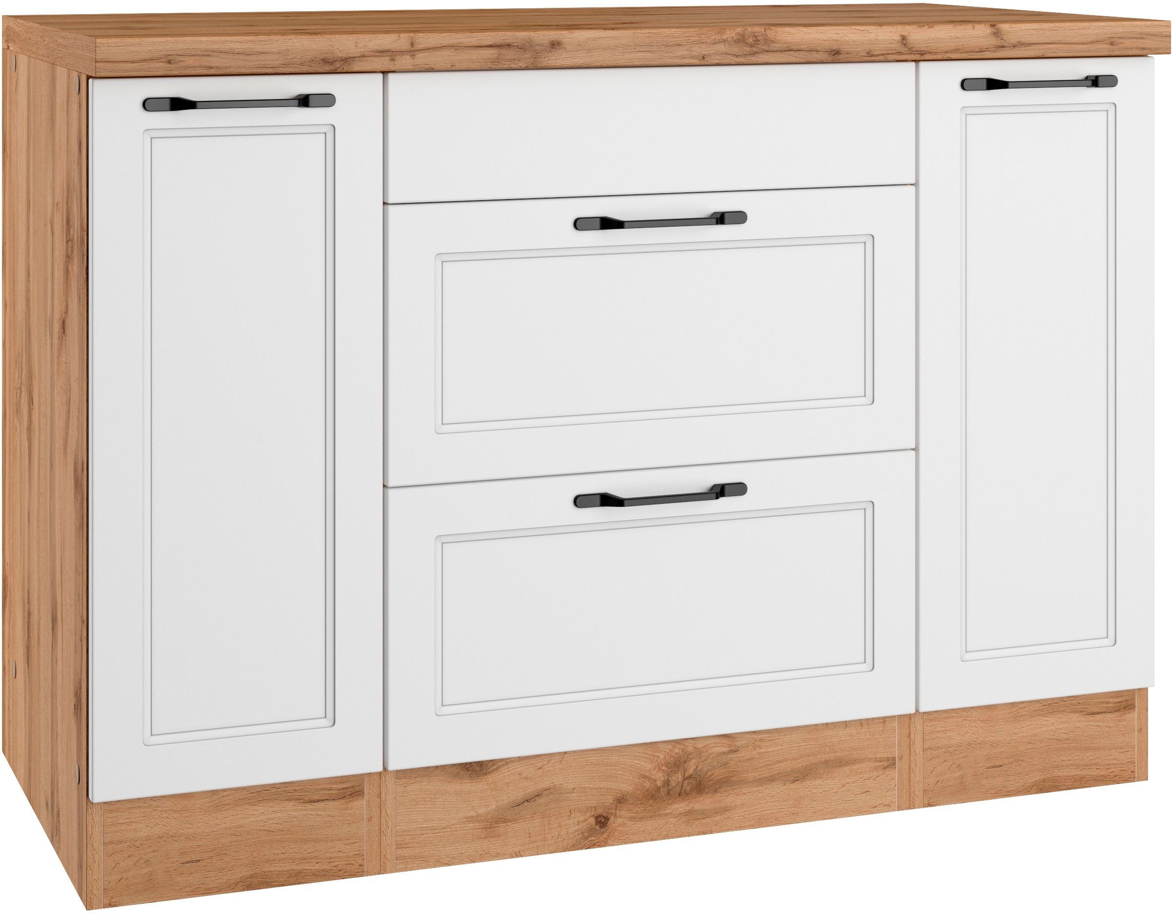 KOCHSTATION Kochfeldumbauschrank KS-Lana Breite 120 cm