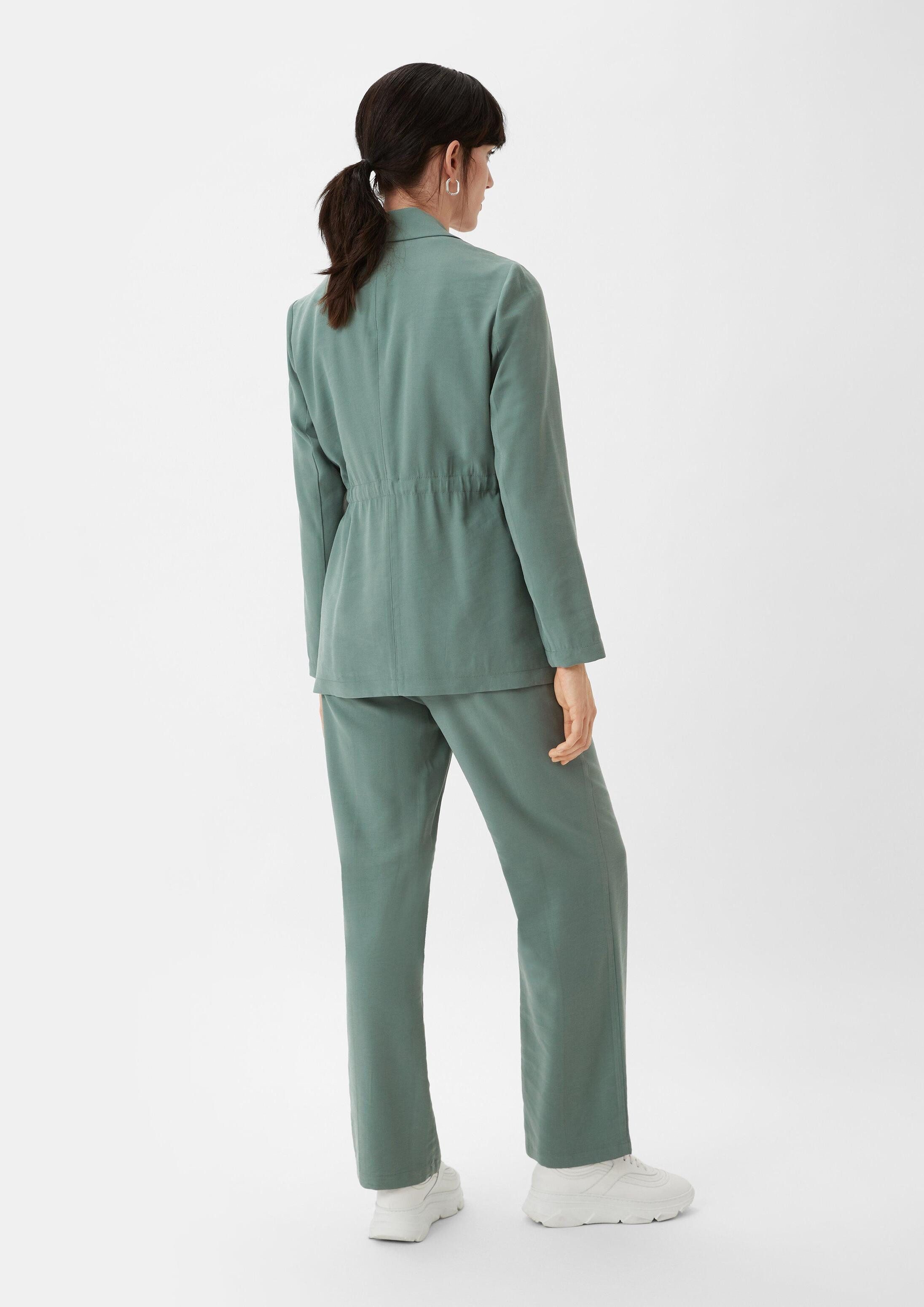 comma Jackenblazer Indoor-Blazer Blazer aus Viskosetwill