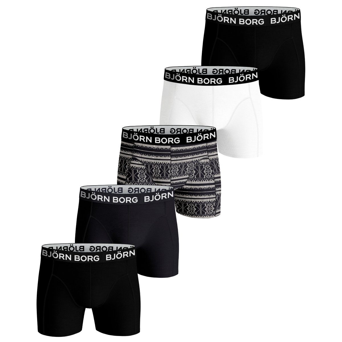 Borg Boxer Essential (5-St) 5er Pack Boxershorts Herren Björn