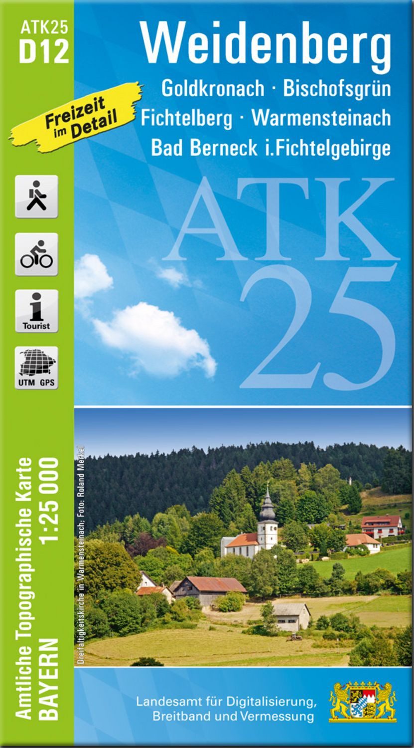 ATK25-D12 Weidenberg (Amtliche Topographische Karte 1:25000) / diverse