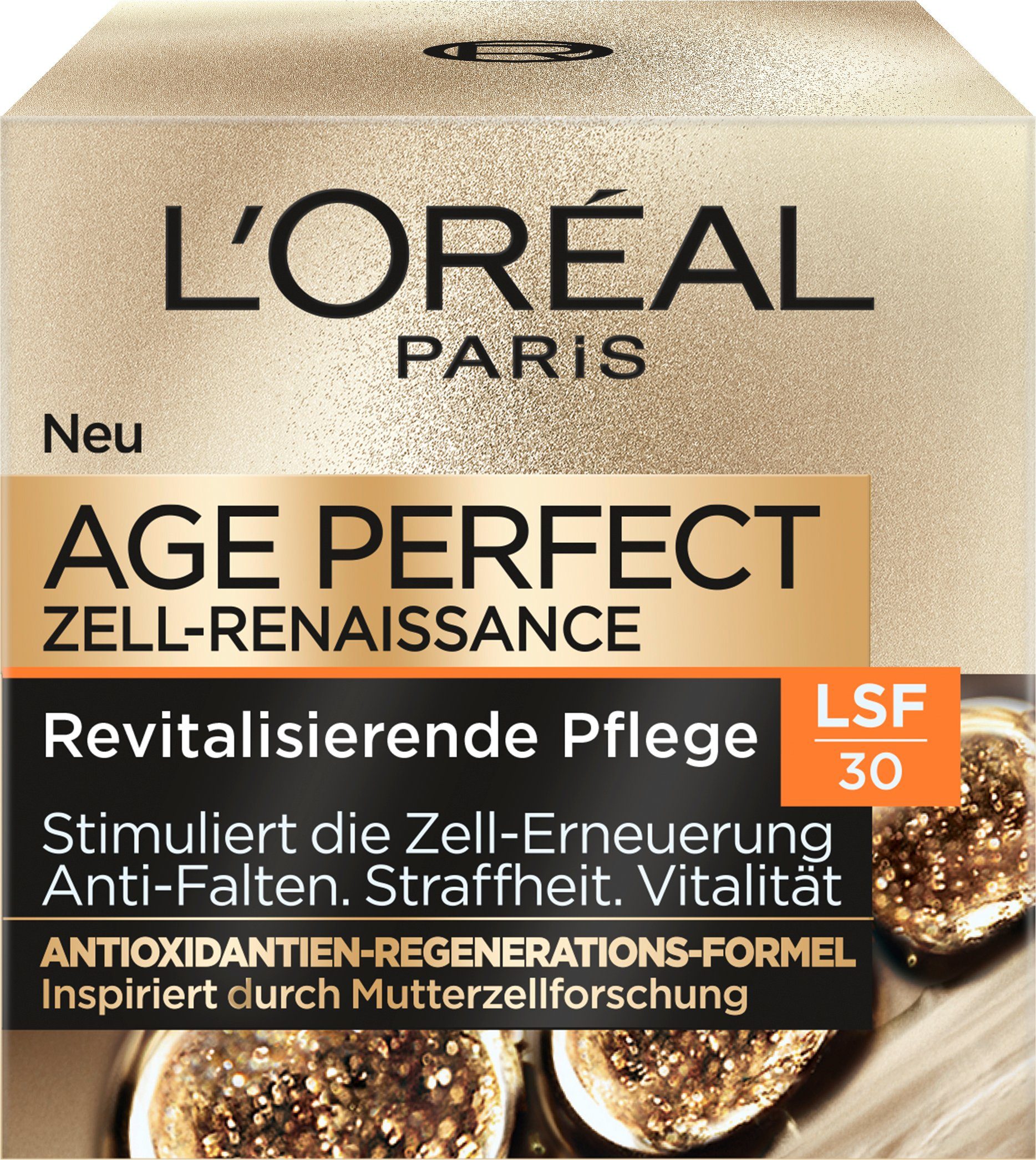 L'ORÉAL PARIS Tagescreme AGE PERFECT ZELL-RENAISSANCE REVITALISIERENDE TAGESPFLEGE LSF 30, schützt vor freien Radikalen
