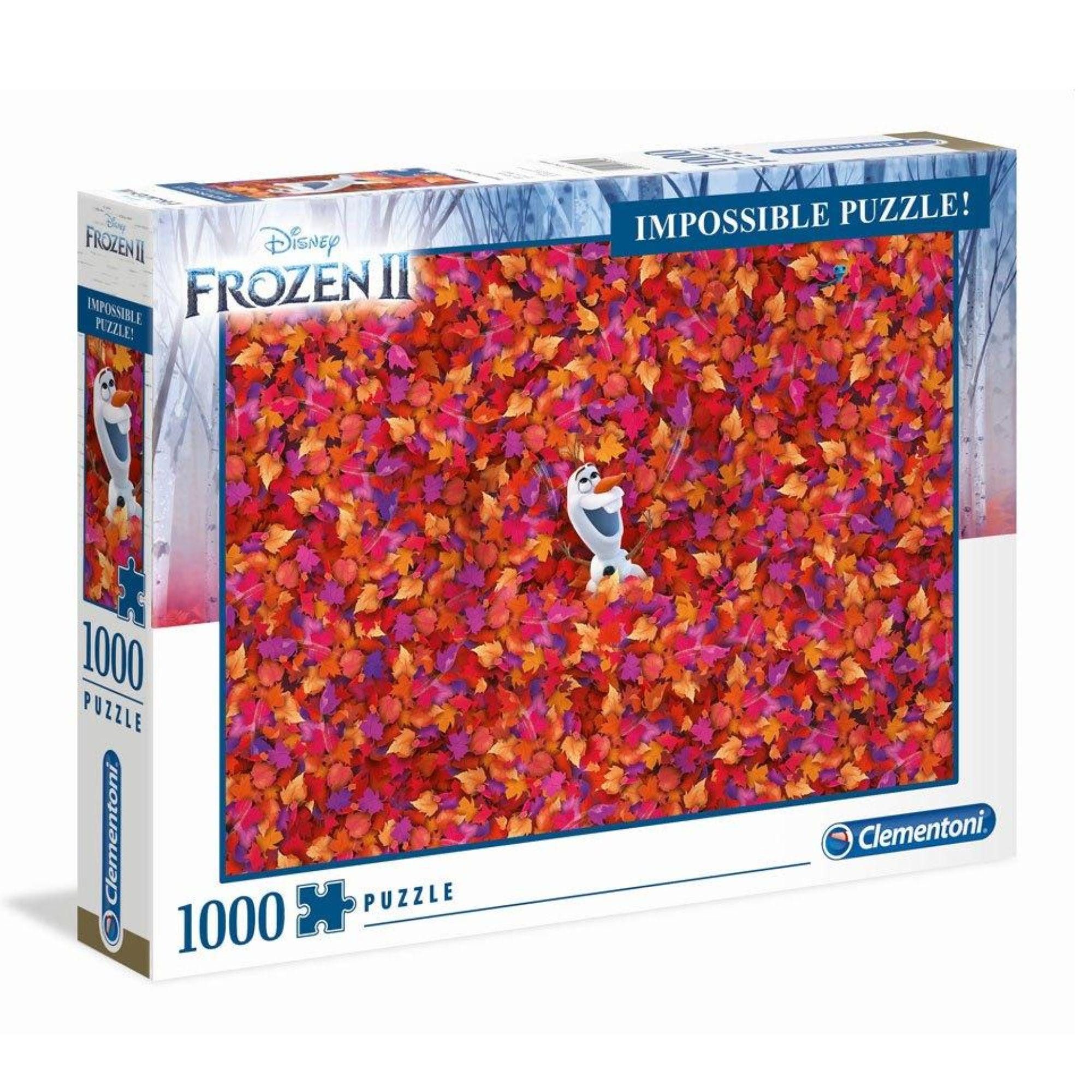 Clementoni® Puzzle Impossible Puzzle Olaf Frozen (1000 Teile) - Disney Die Eiskönigin, 1000 Puzzleteile