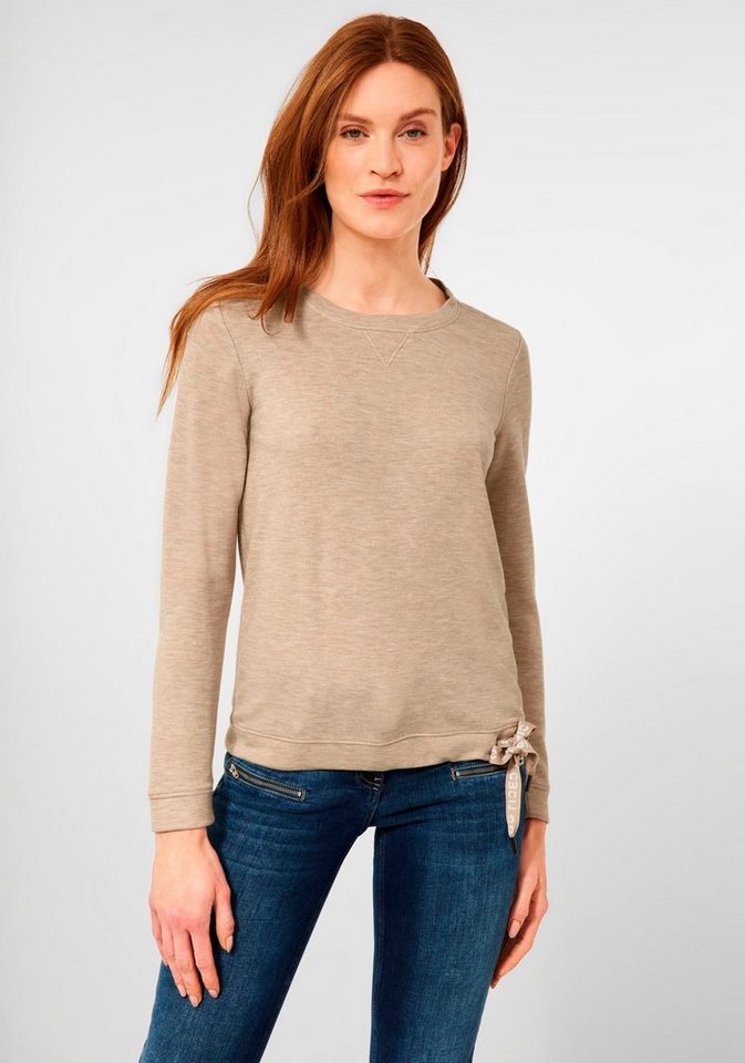 Cashmere Rundhalpullover hellbraun