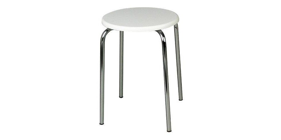 WENKO Duschhocker Wenko Badhocker Exclusiv weiß-chrom
