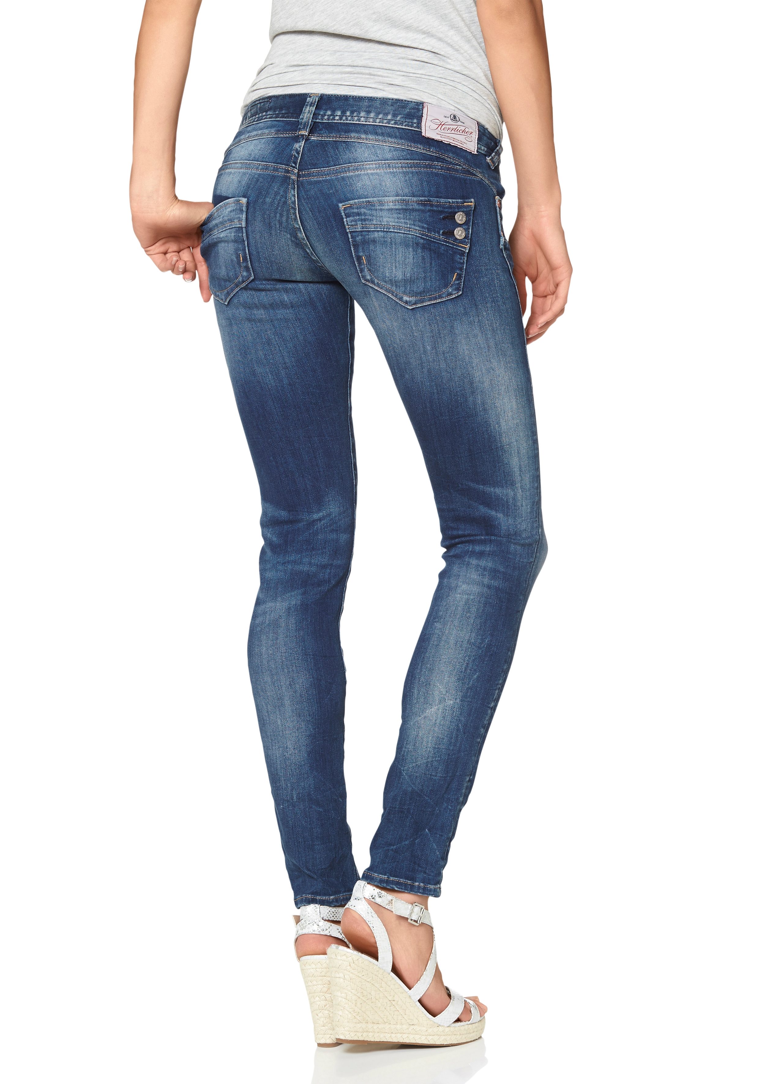 Herrlicher Slim-fit-Jeans »PIPER SLIM« Low Waist Powerstretch online kaufen  | OTTO