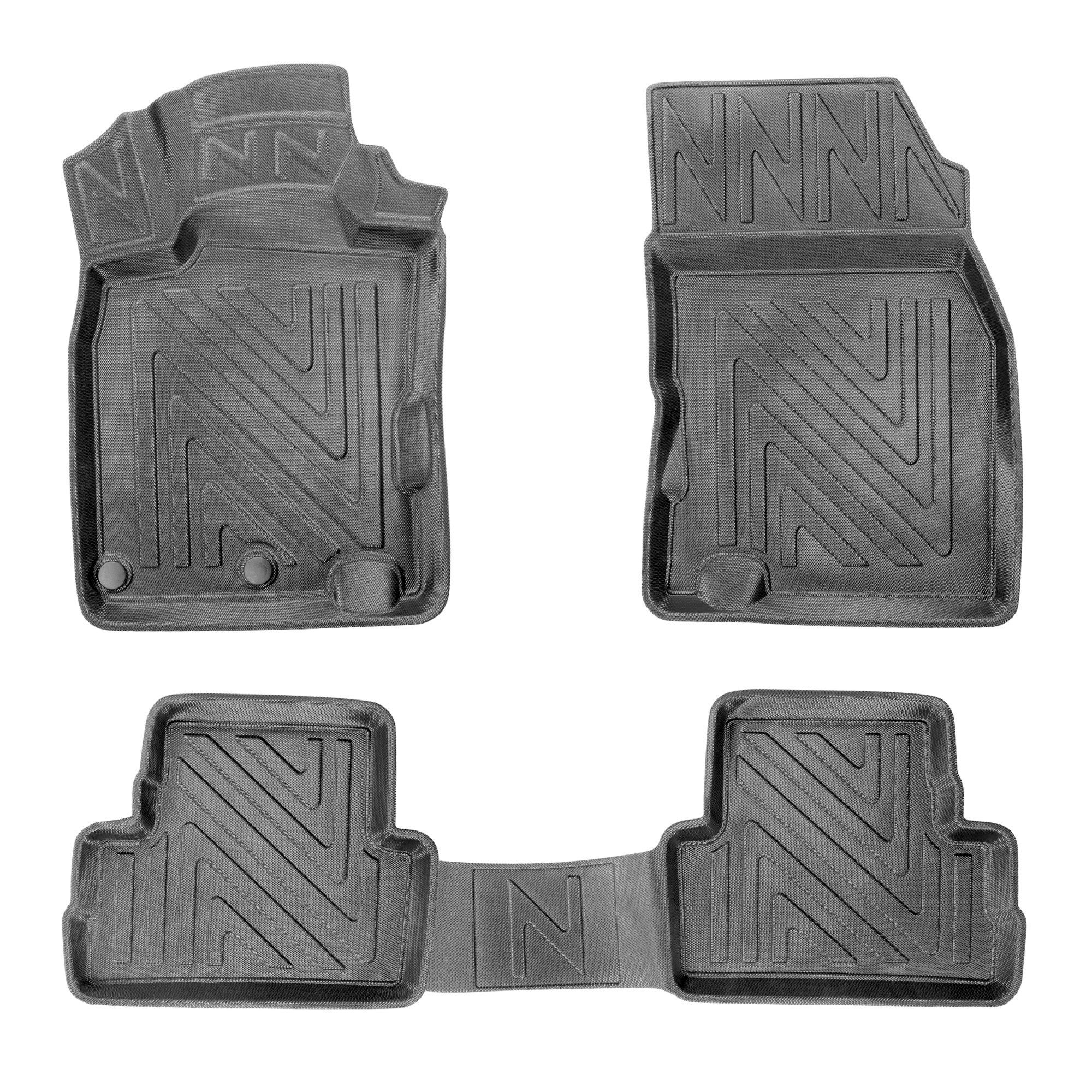 fussmattenprofi.com Auto-Fußmatte 3D Auto Fussmatten für Nissan Qashqai 2 (J11) 2014-2021 Carbon-Optik (1 St), für Nissan Nissan Qashqai