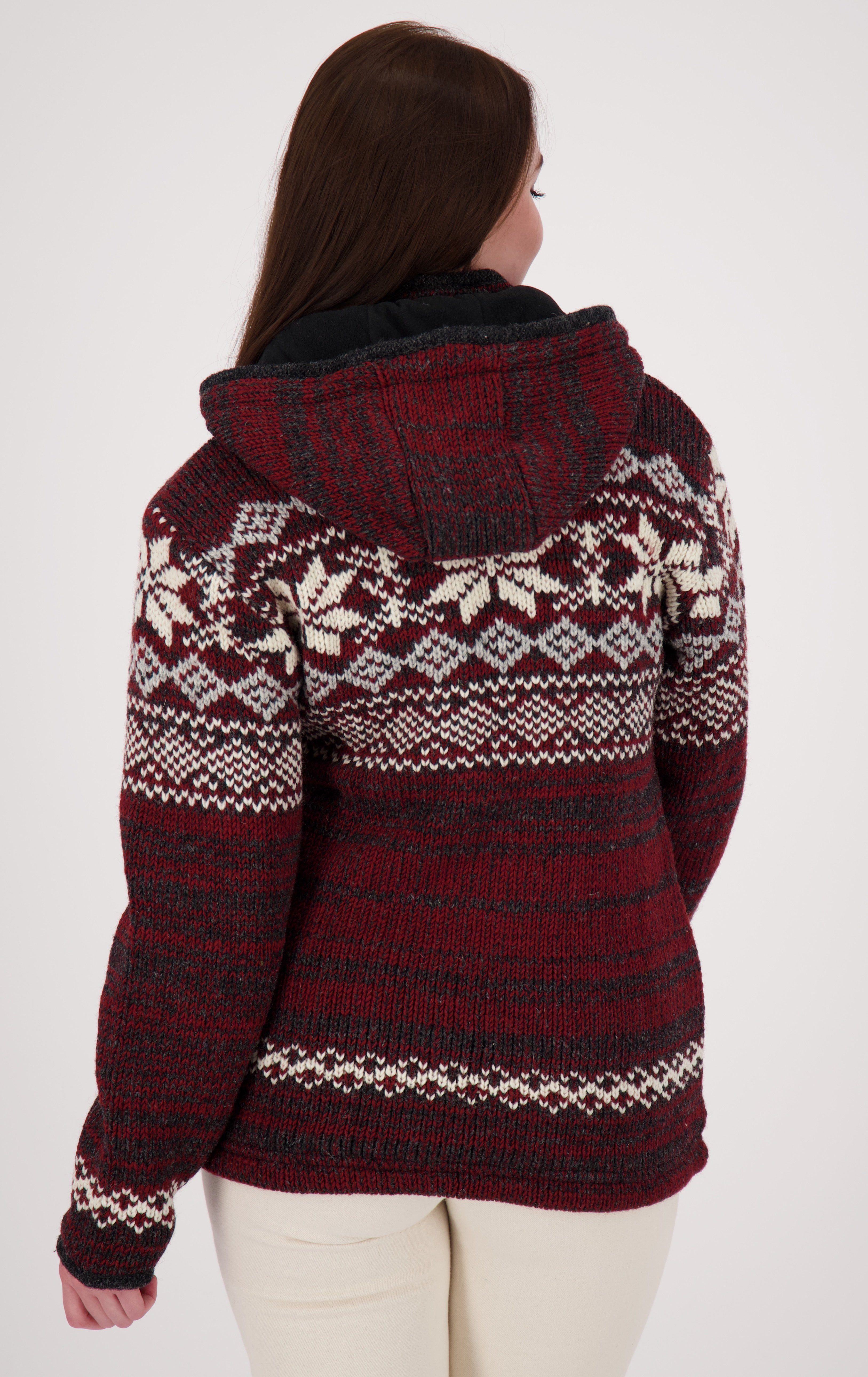 DEPROC Active Wolljacke ANNAPURNA CS Strickjacke & Wollfleecejacke Handmade in Nepal