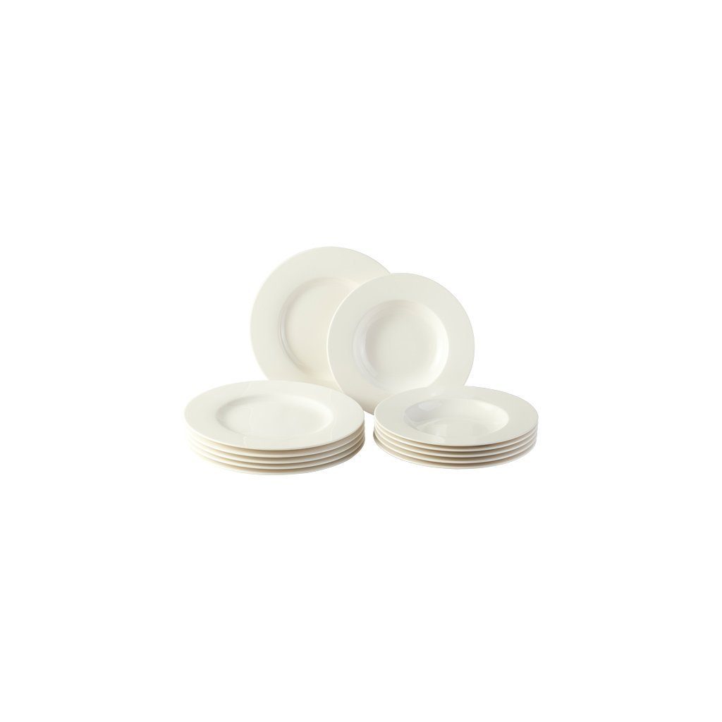 vivo Villeroy & Boch Group Geschirr-Set »Basic White Tafel-Set 12 ...