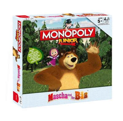 Winning Moves Spiel, Brettspiel Monopoly Junior Masha und der Bär