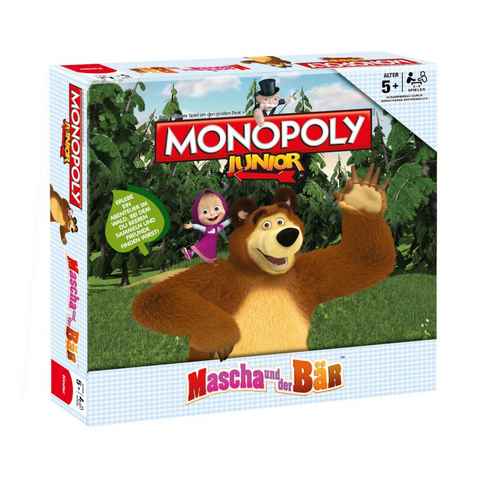 Winning Moves Spiel, Brettspiel Monopoly Junior Masha und der Bär