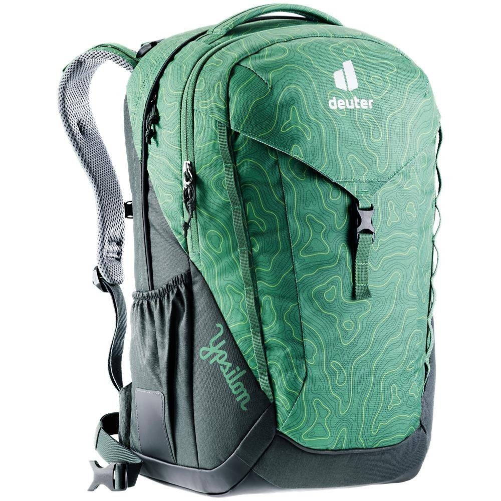 deuter Schulranzen Ypsilon leaf geo-ivy, 28 Liter, Schulrucksack, leichter  ergonomischer Schulranzen für die weiterführende Schule mit Tasche für  Tablet, grün