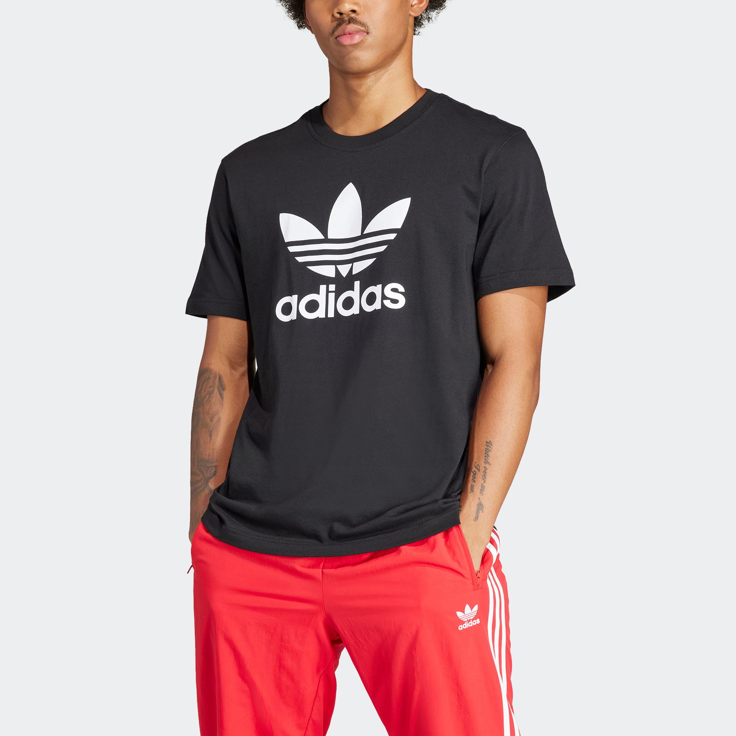 adidas Originals T-Shirt TREFOIL T-SHIRT reguläre Passform, Kurzarm, aus Ba günstig online kaufen