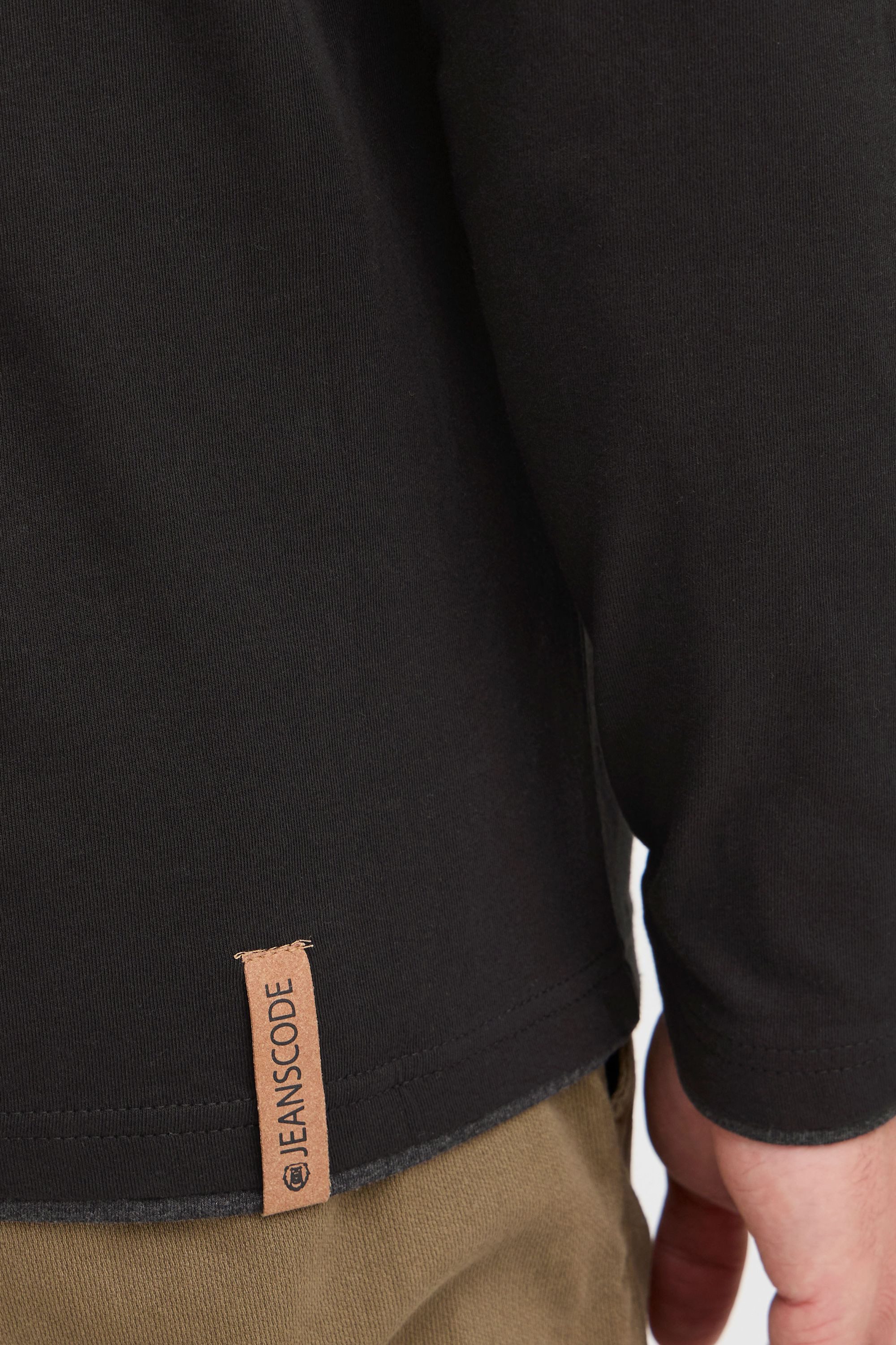Indicode Rundhalsshirt IDGifford Longsleeve mit Knopfleiste