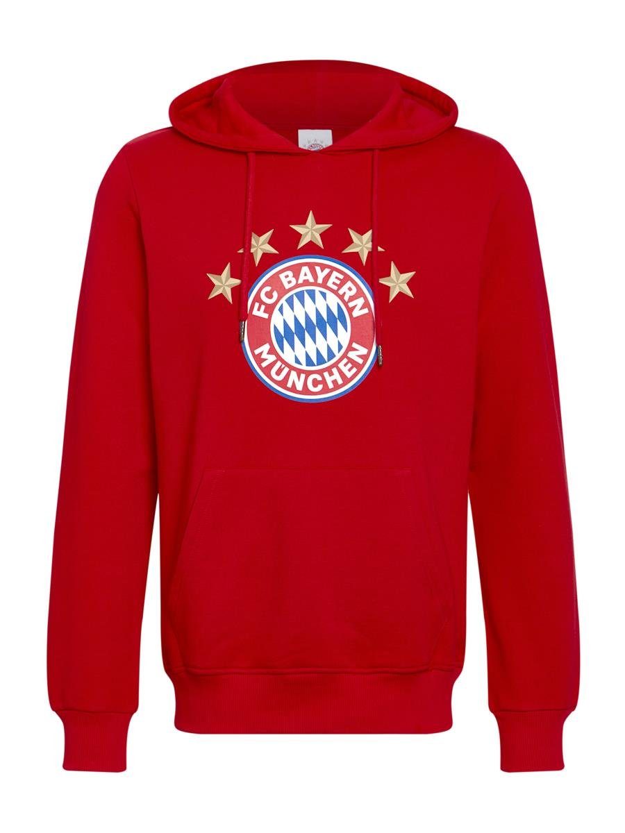 FC Bayern München Hoodie 5 Sterne Logo (1-tlg), großes FC Bayern Logo mit 5  Sternen auf der Brust