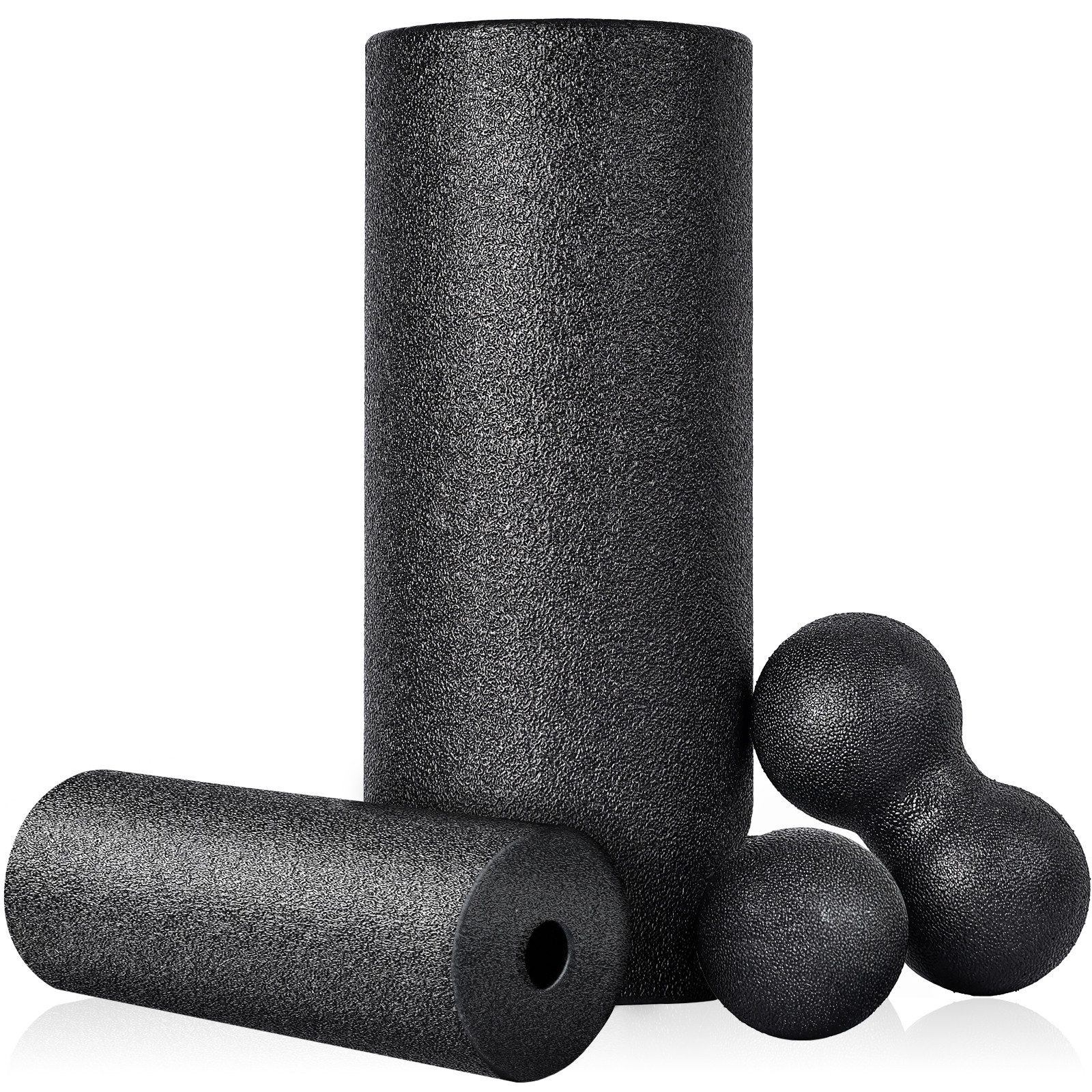 Massagerolle Faszienrollen-Set, Bindegewebsstoffwechsel mit Poster