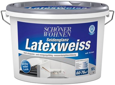 Schöner Wohnen Farbe Innenfarbe »Latexweiß 10,0L DIN EN 13 ...