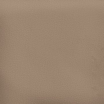 vidaXL Sofa Sessel mit Hocker Cappuccino-Braun 60 cm Kunstleder