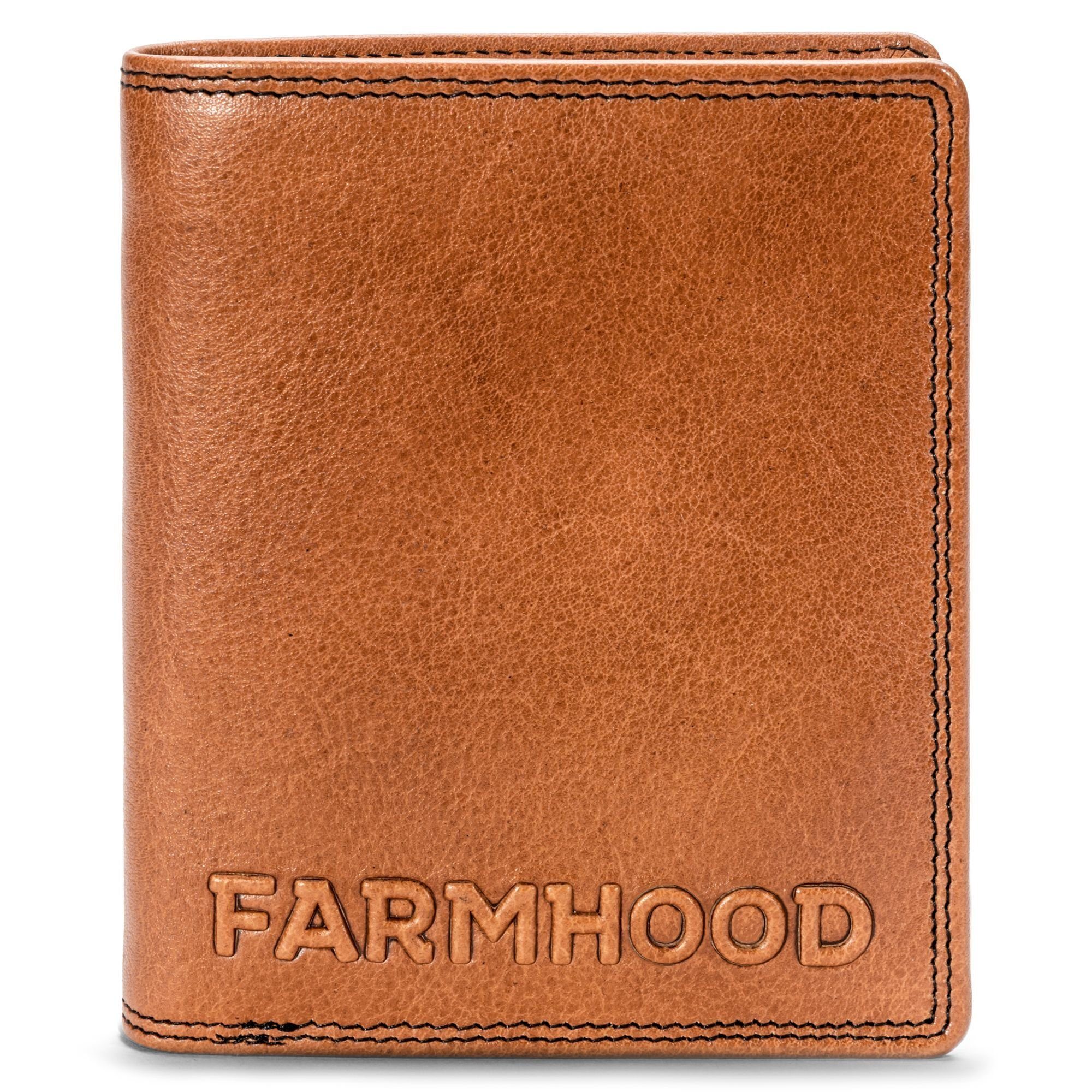 Farmhood Geldbörse Memphis, Leder camel