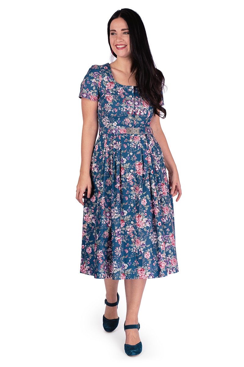 Berwin & Wolff Trachtenkleid Trachtenkleid - NOVALIE - marine/geblümt – Bild 2 von 5