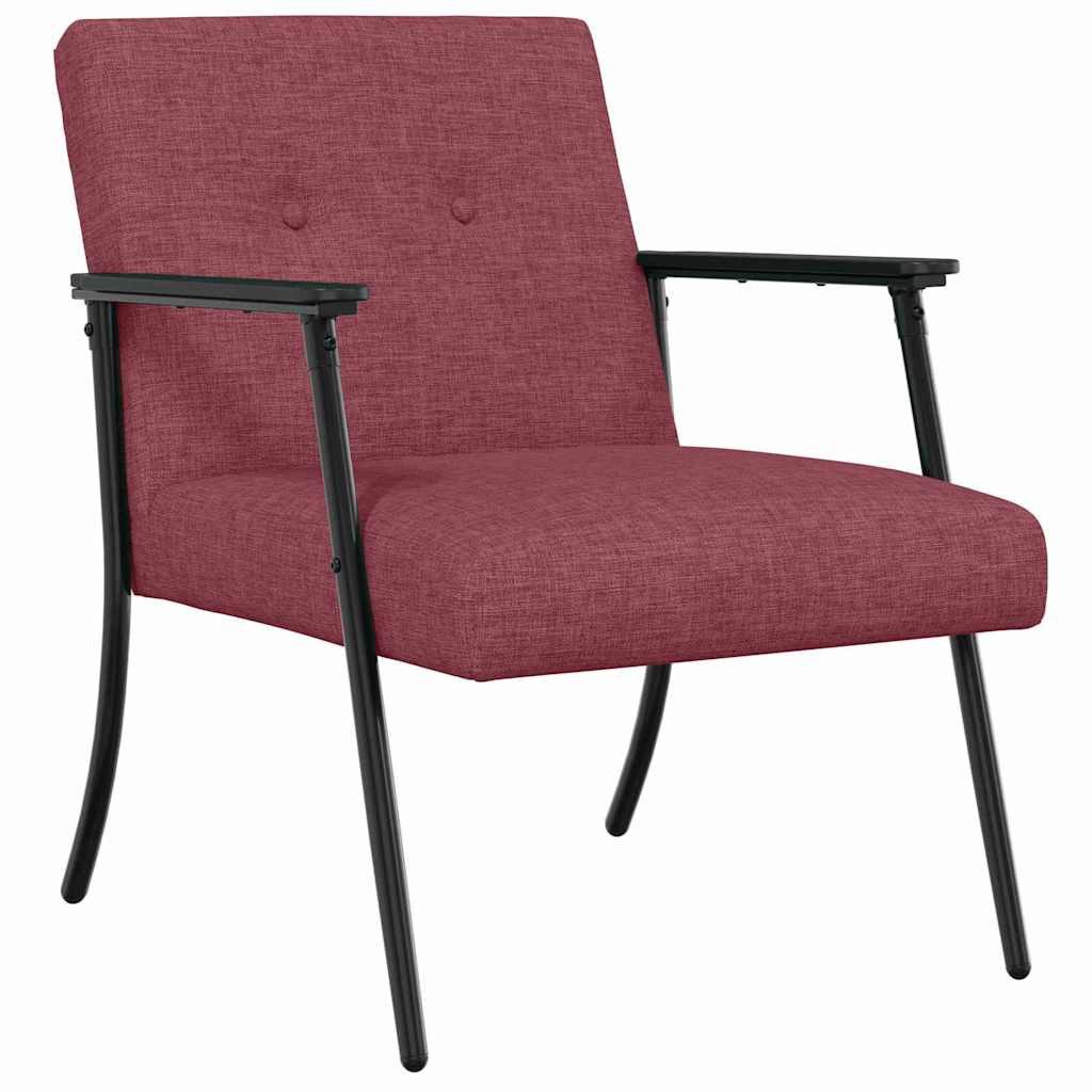 vidaXL Sessel Sessel Weinrot Stoff (1-St)