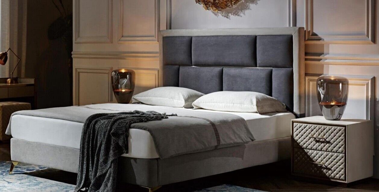 JVmoebel Bett, Betten Möbel Schlaf Hotel Doppel Luxus Schlafzimmer Bett Design