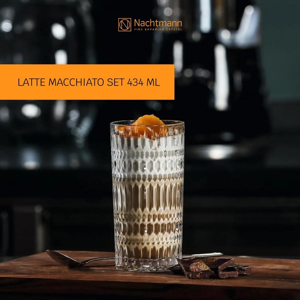 Nachtmann Thermoglas Nachtmann Ethno Barista Latte Macchiato 2er Set, Glas