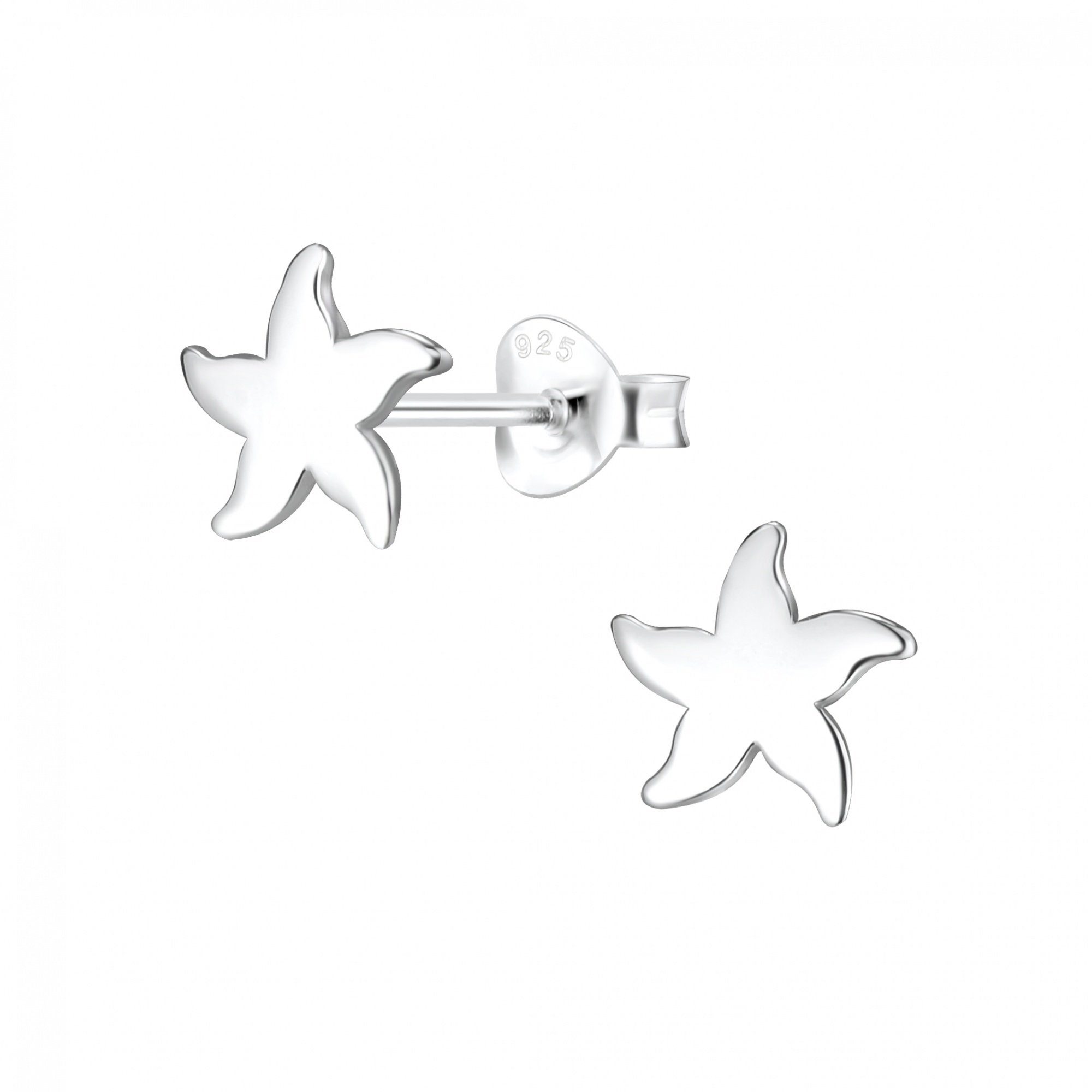 ALEXANDER YORK Paar Ohrstecker SEESTERN silber, 2-tlg., 925 Sterling Silber