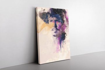 Sinus Art Leinwandbild Johnny Depp Porträt Abstrakt Kunst Schauspieler Farben 60x90cm Leinwandbild