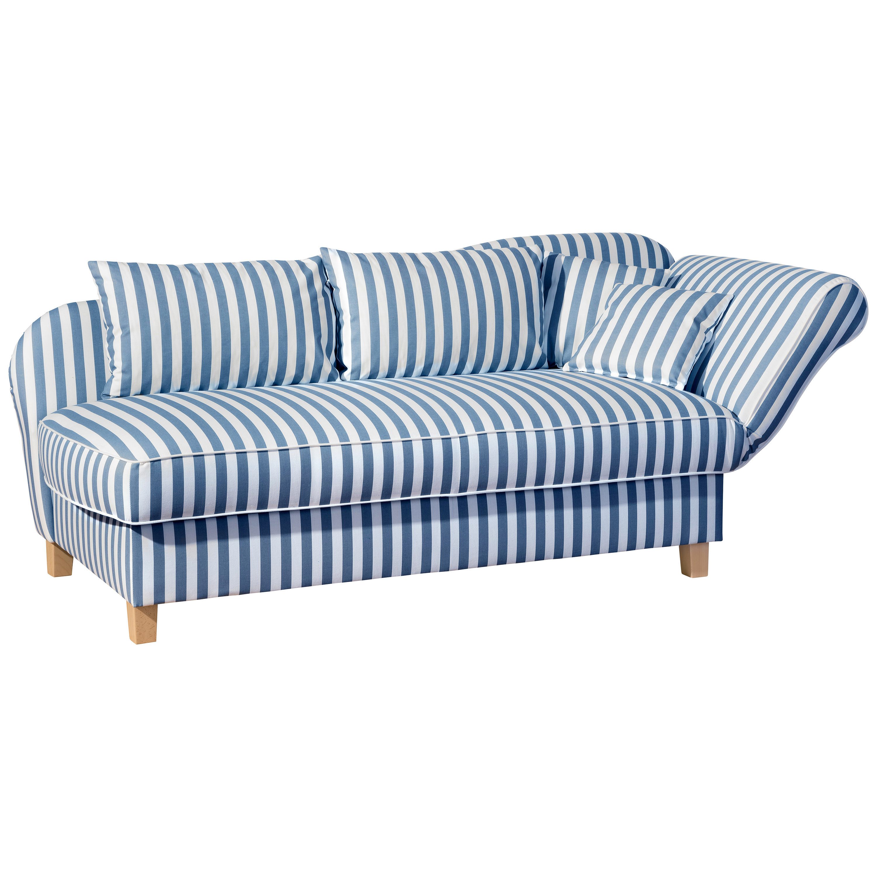 Max Winzer® Recamiere Selma, mit Armteil rechts klappbar, Federkern, Bettkasten, Bettfunktion