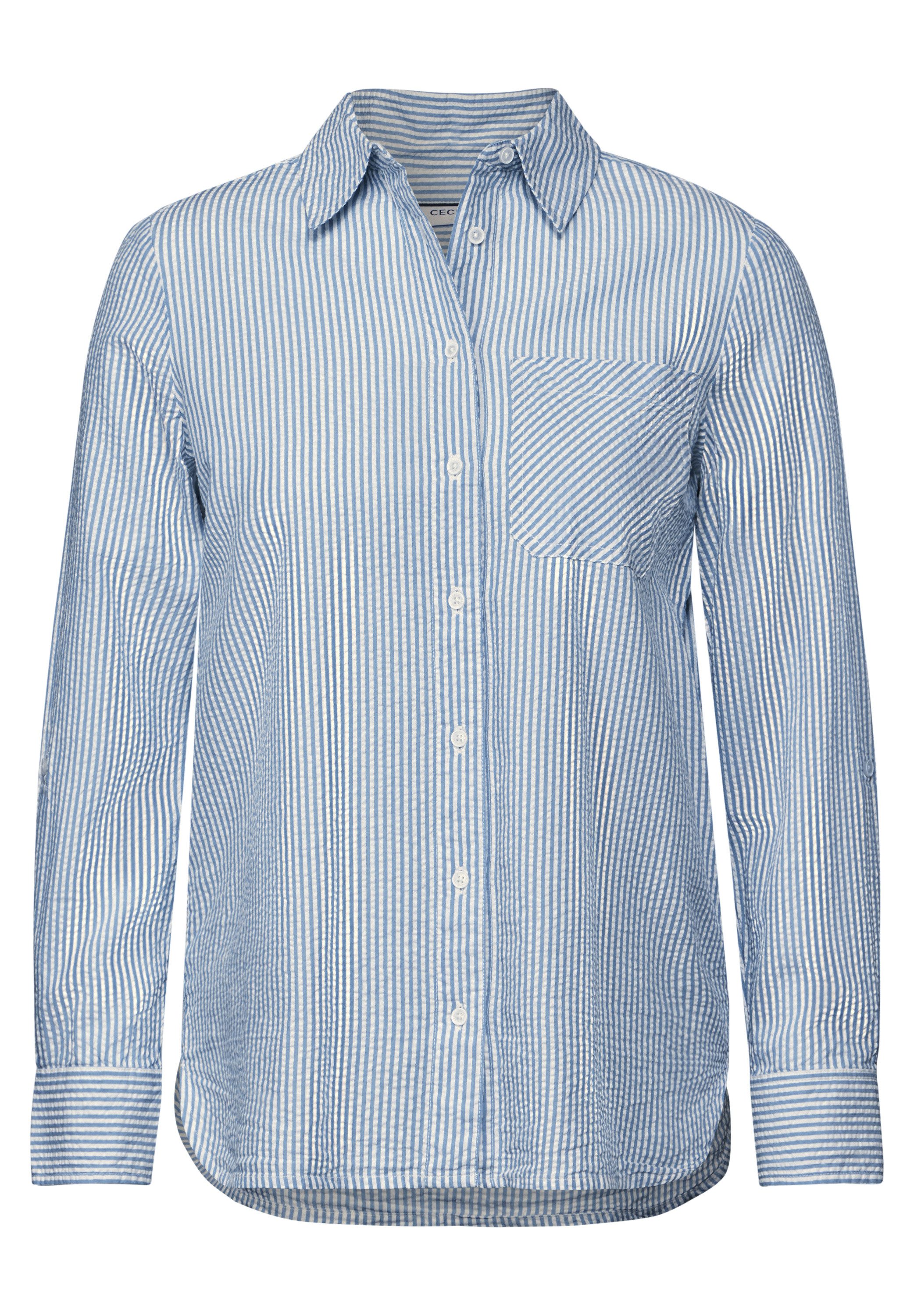 CECIL Langarmbluse im soften Baumwoll-Mix