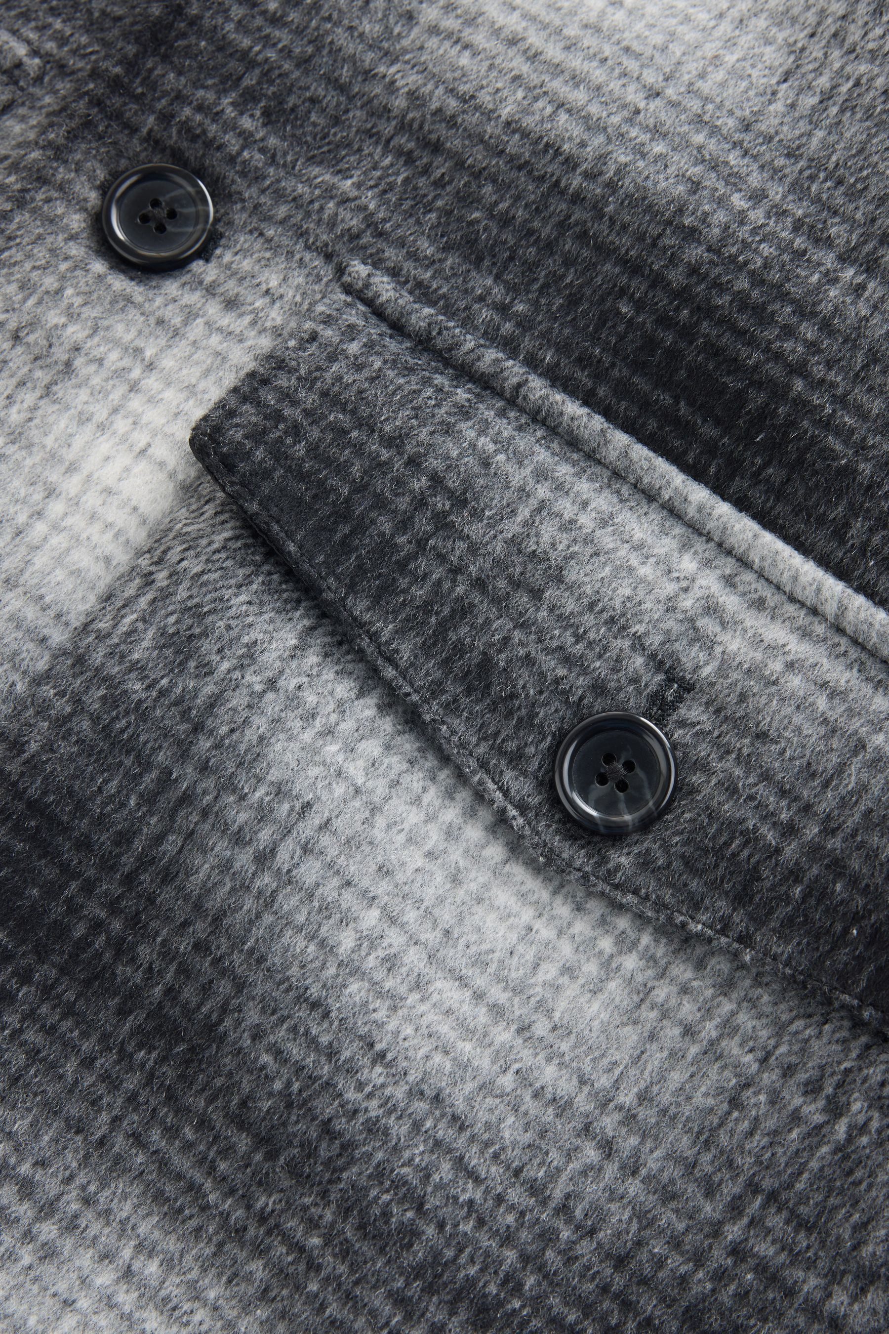 Next Wollmantel Weiche Karojacke aus Wollgemisch (1-tlg)