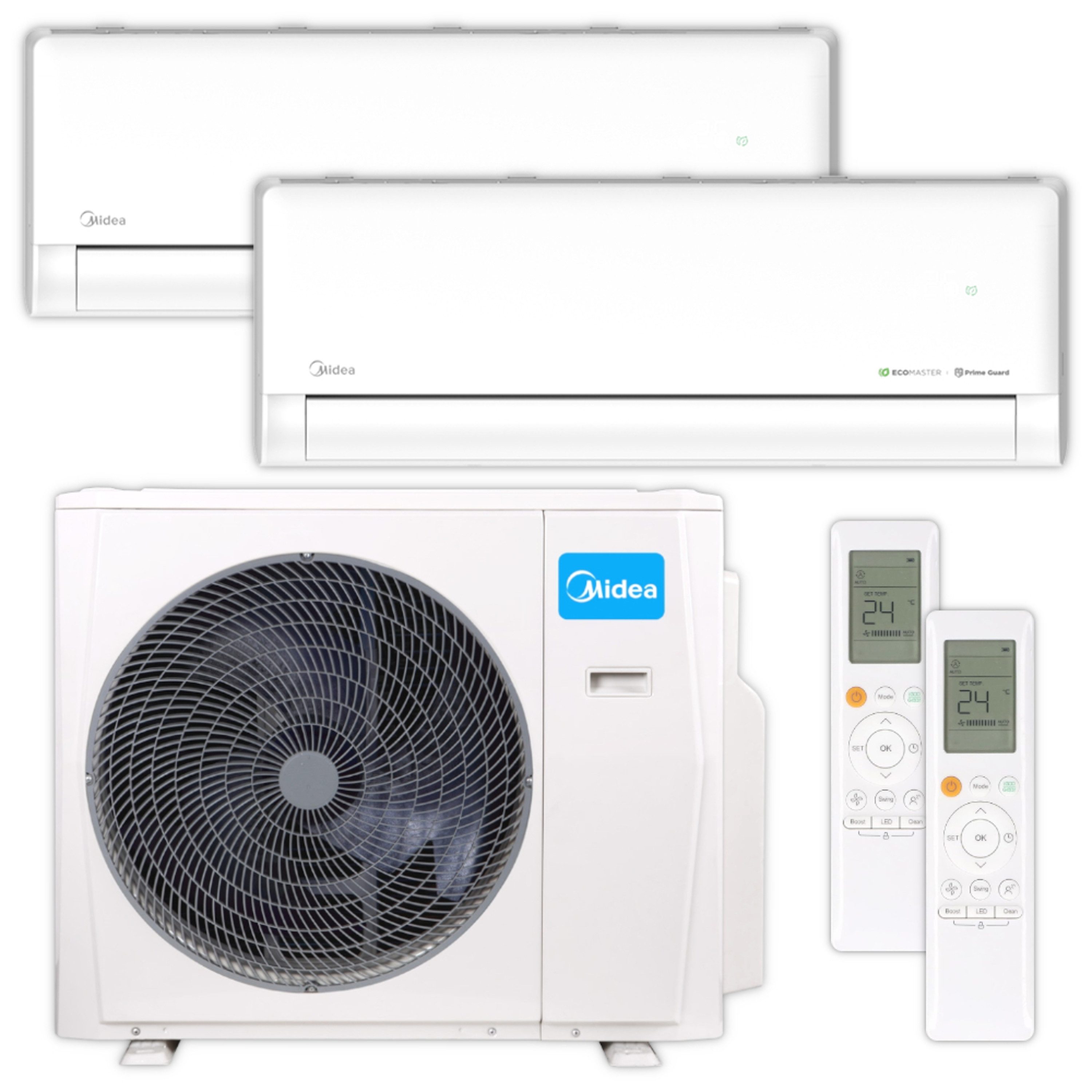 Midea Klimagerät EZ-09RD6-I + EZ-12RD6-I + M2O-18HFN8-ME
