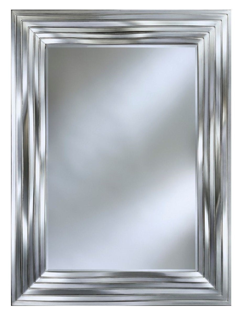 Casa Padrino Wandspiegel Luxus Wandspiegel Silber 118 x H. 158 cm - Wohnzimmer Accessoires
