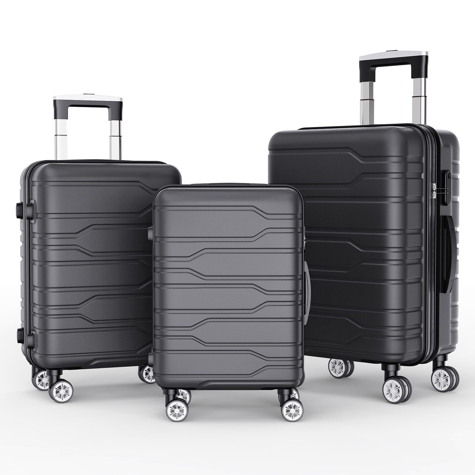 FUROKOY Trolleyset Kofferset Hartschalenkofferset Reisekoffer Set, günstig online kaufen