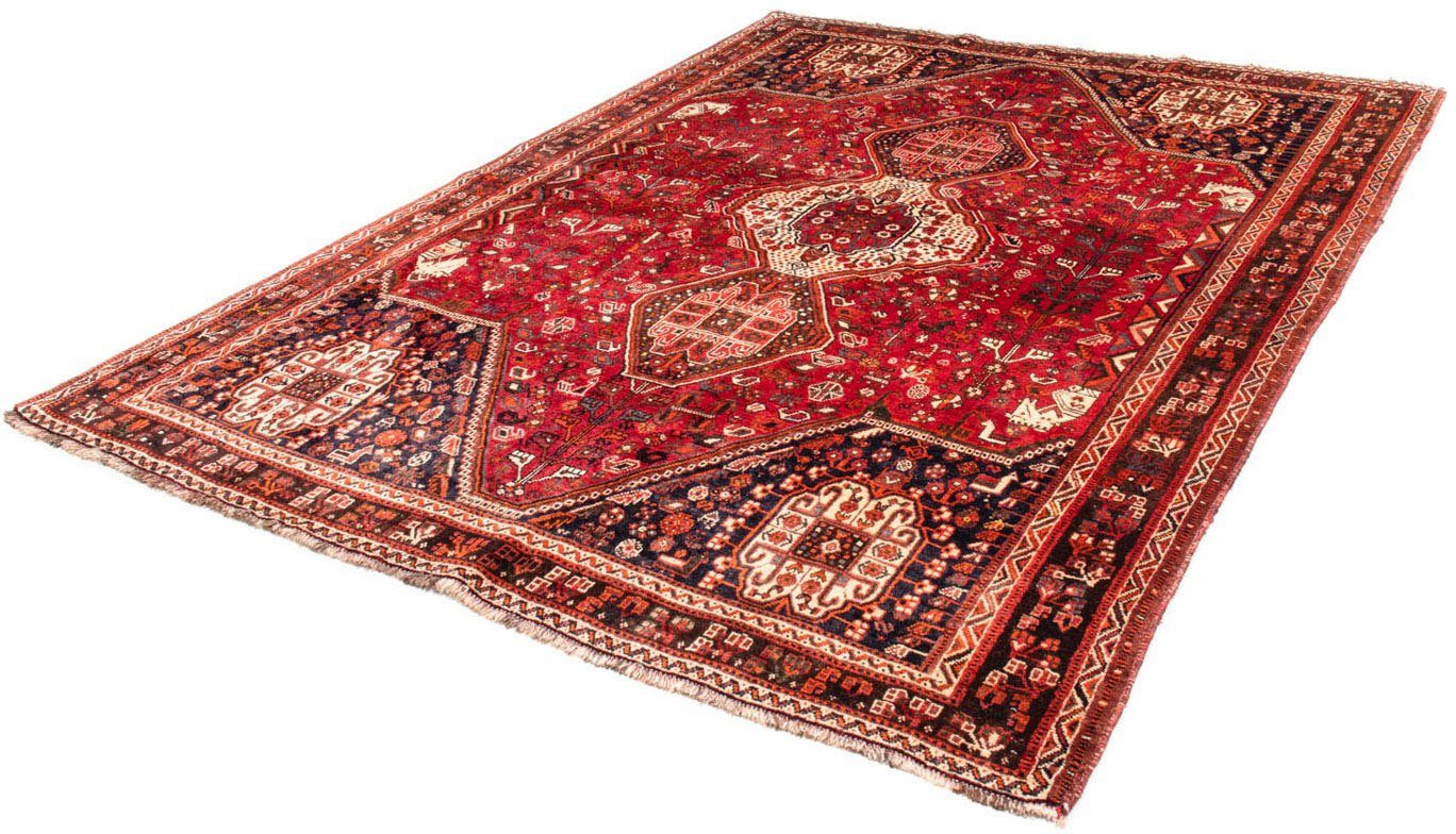 Wollteppich Shiraz Medaillon Rosso 260 x 193 cm, morgenland, rechteckig, Höhe: 10 mm, Unikat mit Zertifikat