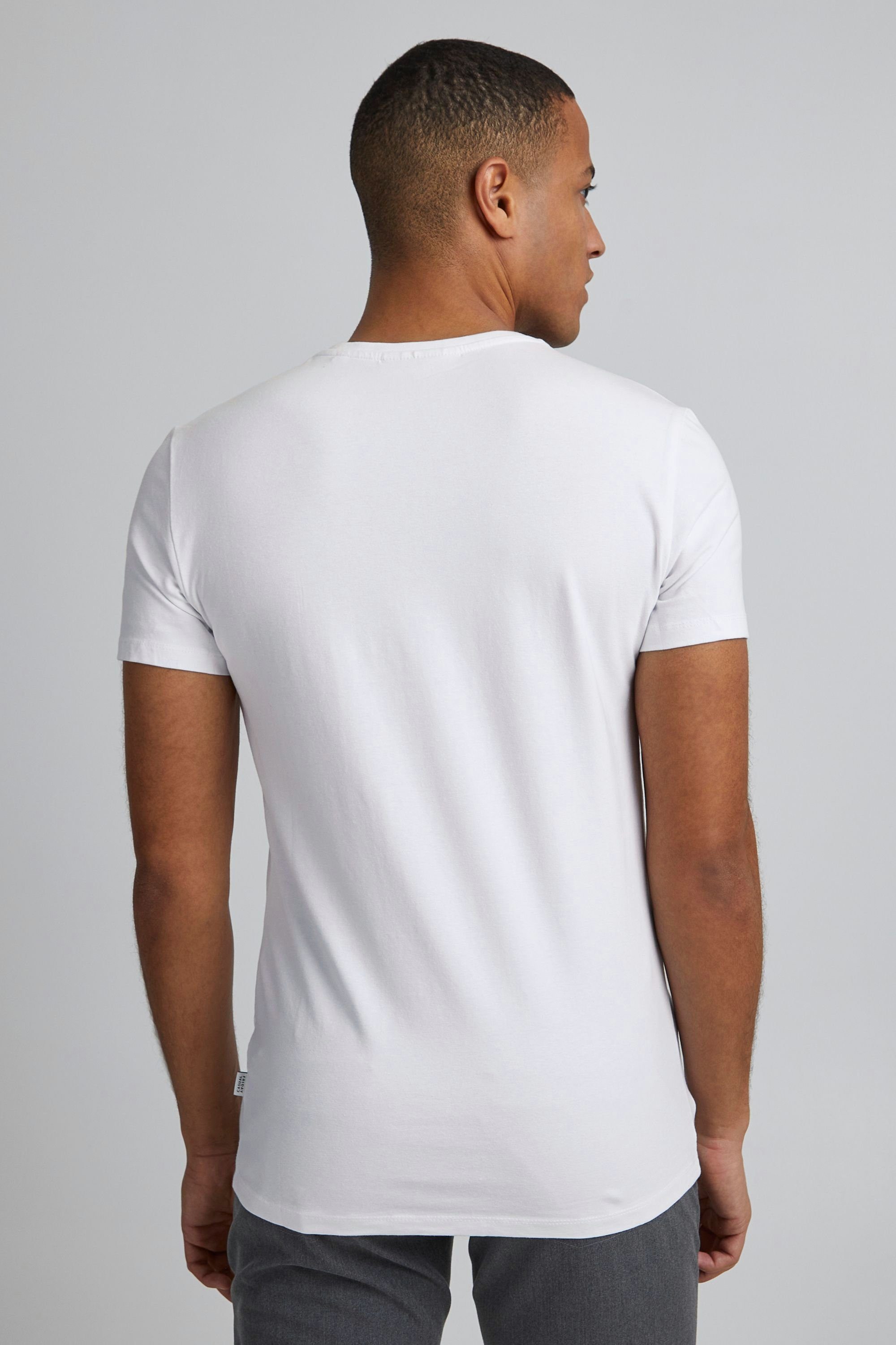 mit 20503062 white Casual - Bright Friday T-Shirt CFLincoln V-Ausschnitt (50104) T-Shirt
