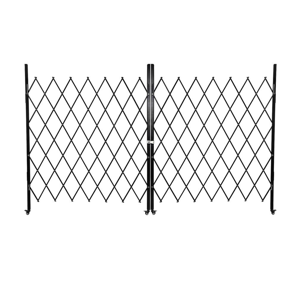 GarveeMore Gartentor Doppelklappbare Sicherheitstür 61" H x 122" W Tragbares Zauntor