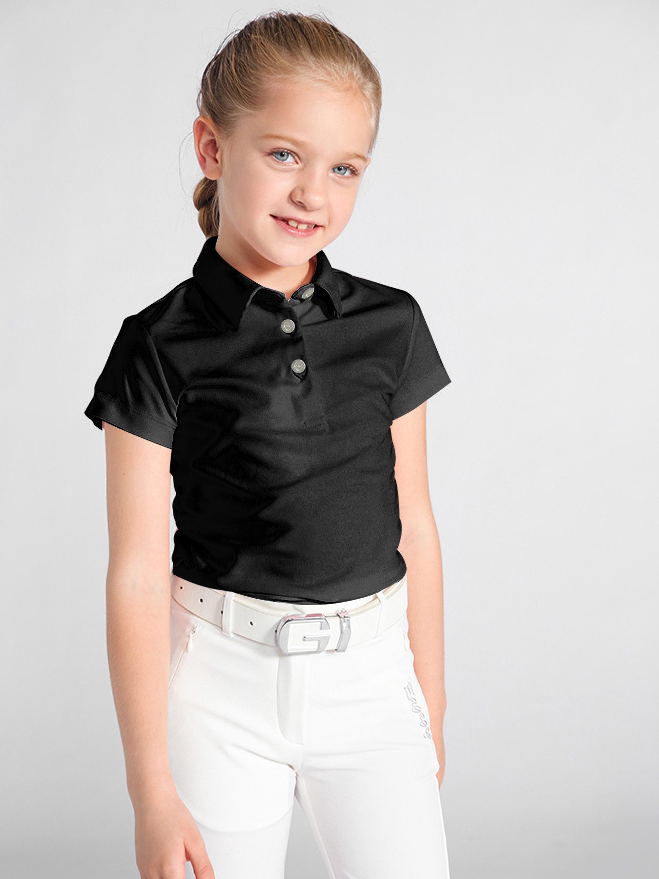 DEBAIJIA Poloshirt Mädchen Golf Poloshirt Schnell trocknend Kurzarm Sport Freizeit