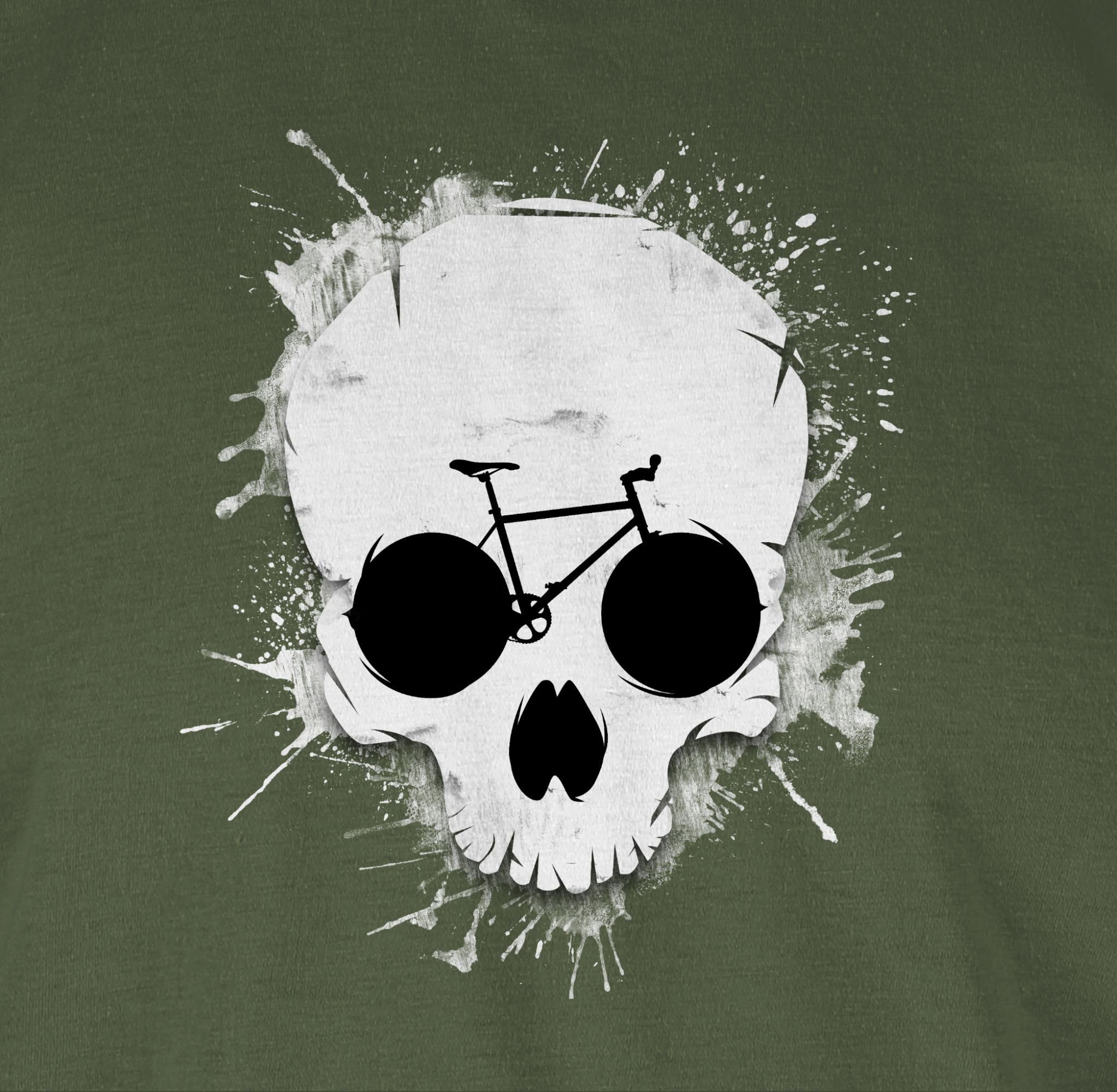 Shirtracer T-Shirt Ride or die - Totenkopf Fahrrad Fahrrad Bekleidung Radsport