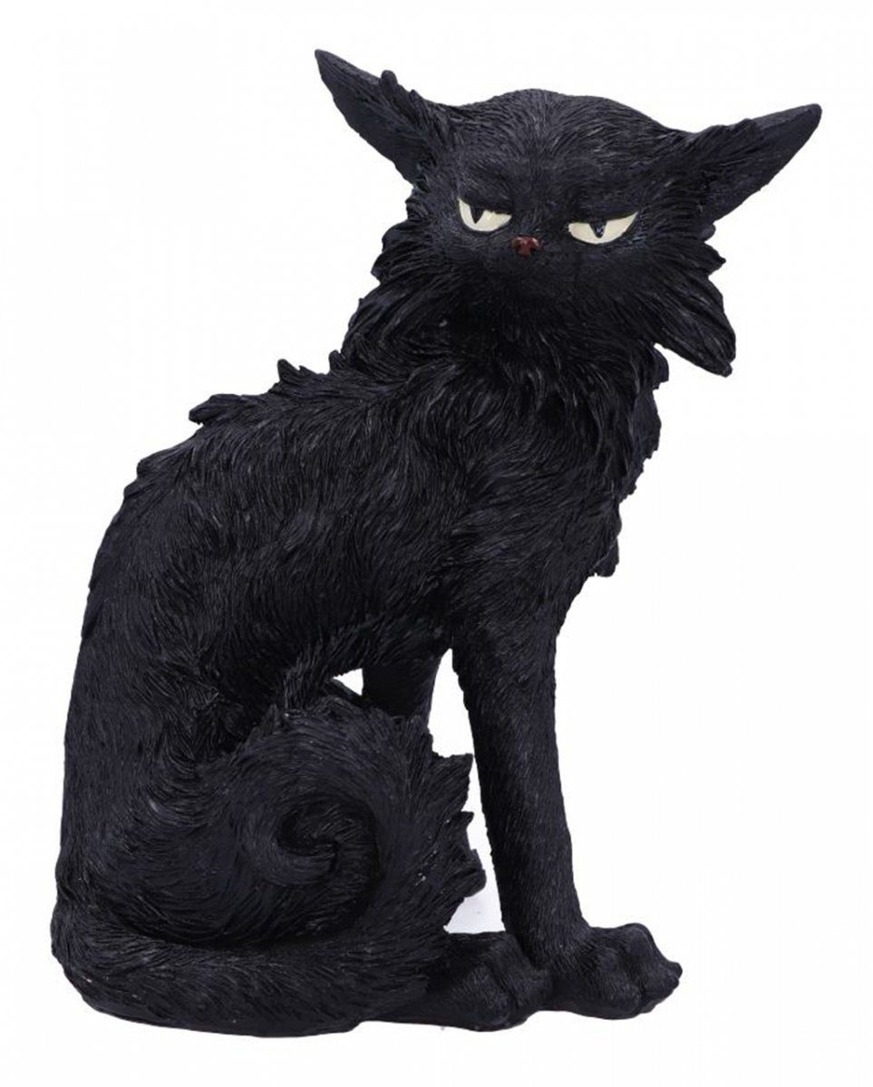 Horror-Shop Dekofigur Schwarze Hexenkatze Salem 19,6 cm