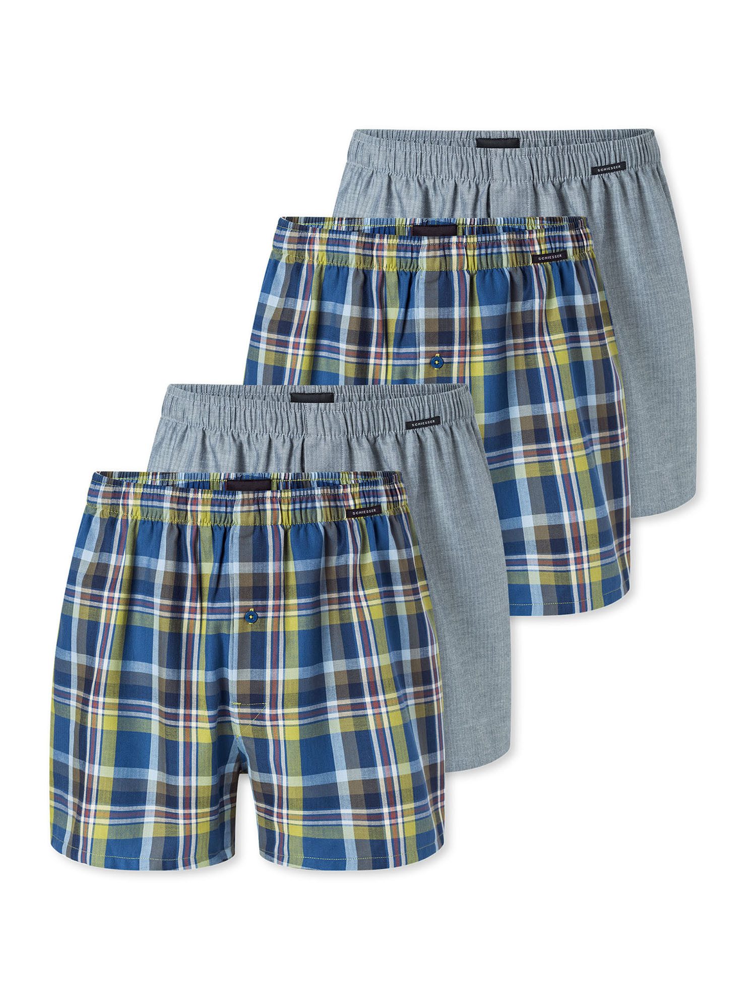 Schiesser Boxer Boxershorts (4-St) Boxershorts, Unterhose, Boxerbriefs