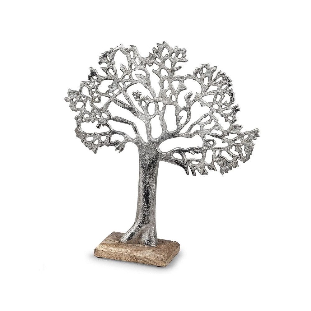 formano Dekofigur Formano Lebens-Baum 34 aus Alu auf Mango Holz