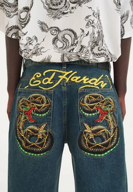 Ed Hardy Shorts Short Jeans Ed Hardy Black Snake Denim, G XL