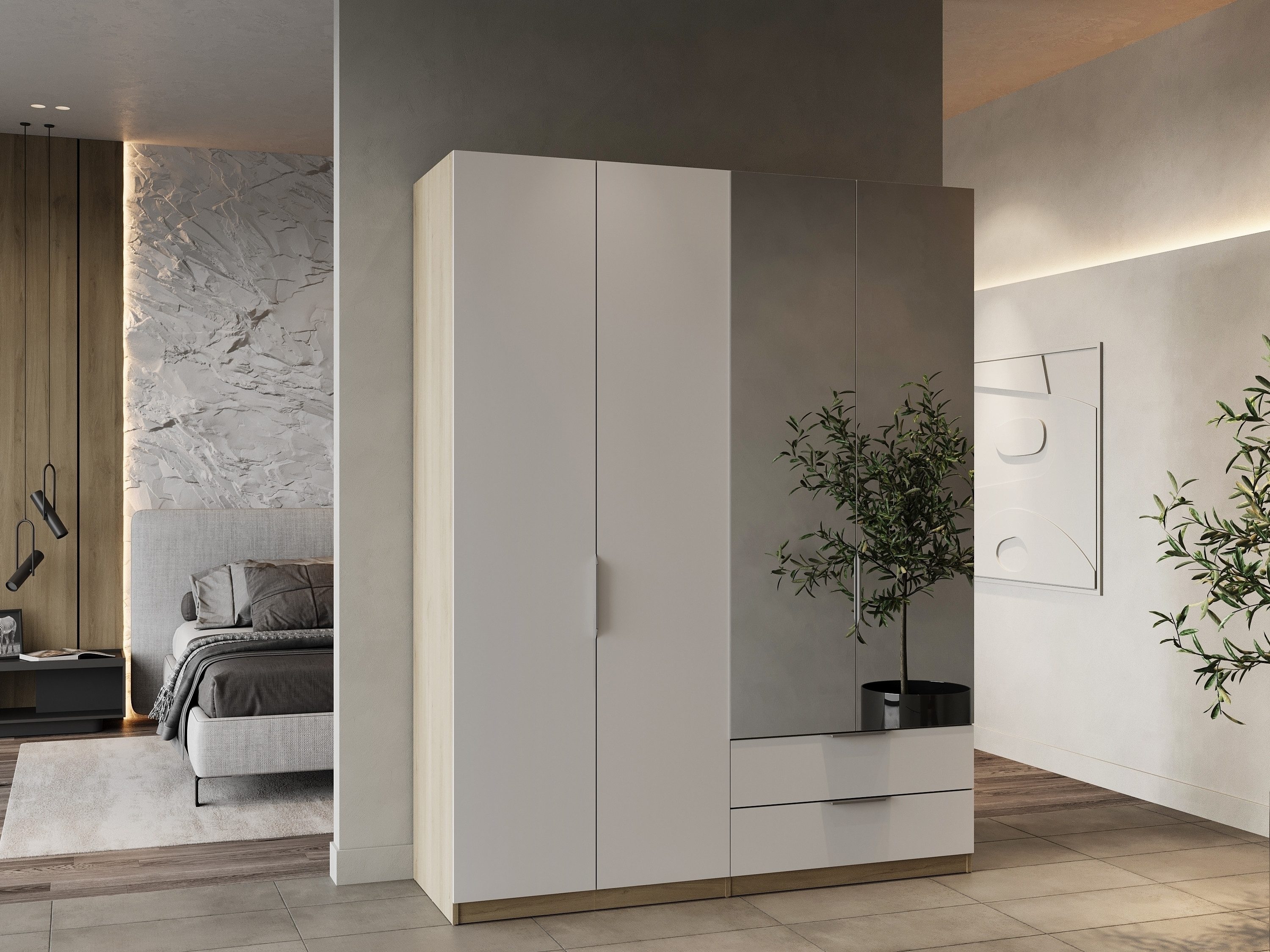 Drehtürenschrank GHOST