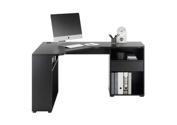 PREISBRECHER Schreibtisch BC 3155, in Schwarz mit einer Schublade. Abmessungen (BxHxT) 150x74x55 cm