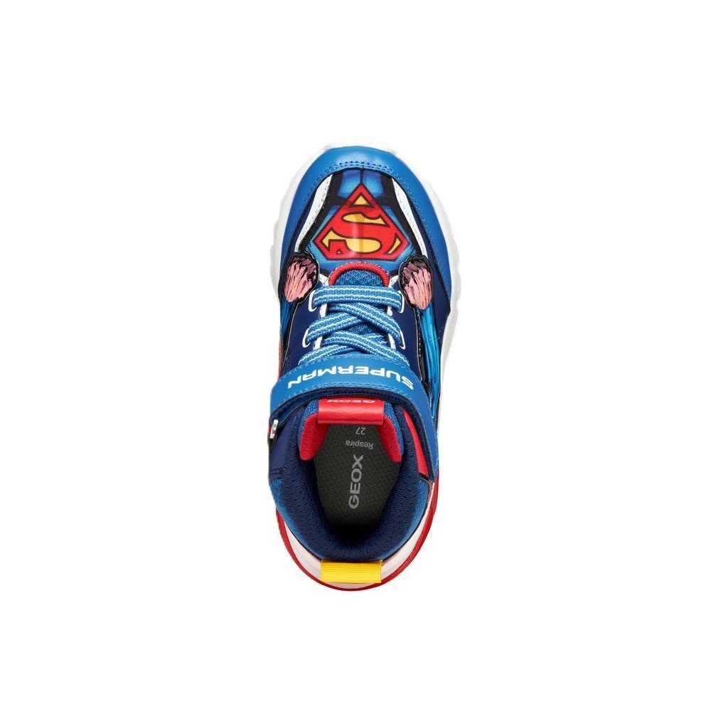 Geox Ciberdron Superman - blau/rot Jungen Sneaker – Bild 3 von 5