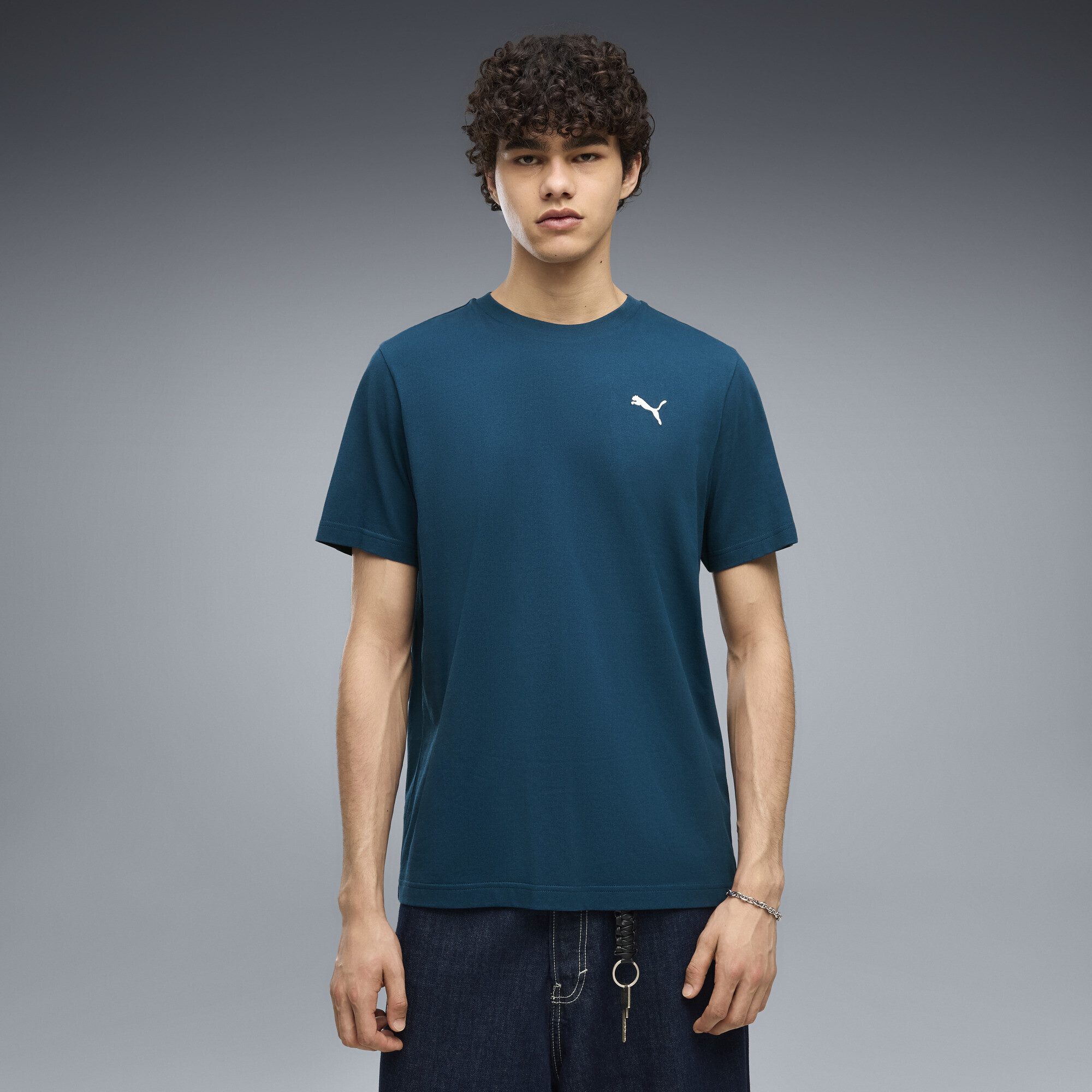 PUMA T-Shirt WARDROBE ESS T-Shirt Herren – Bild 2 von 5