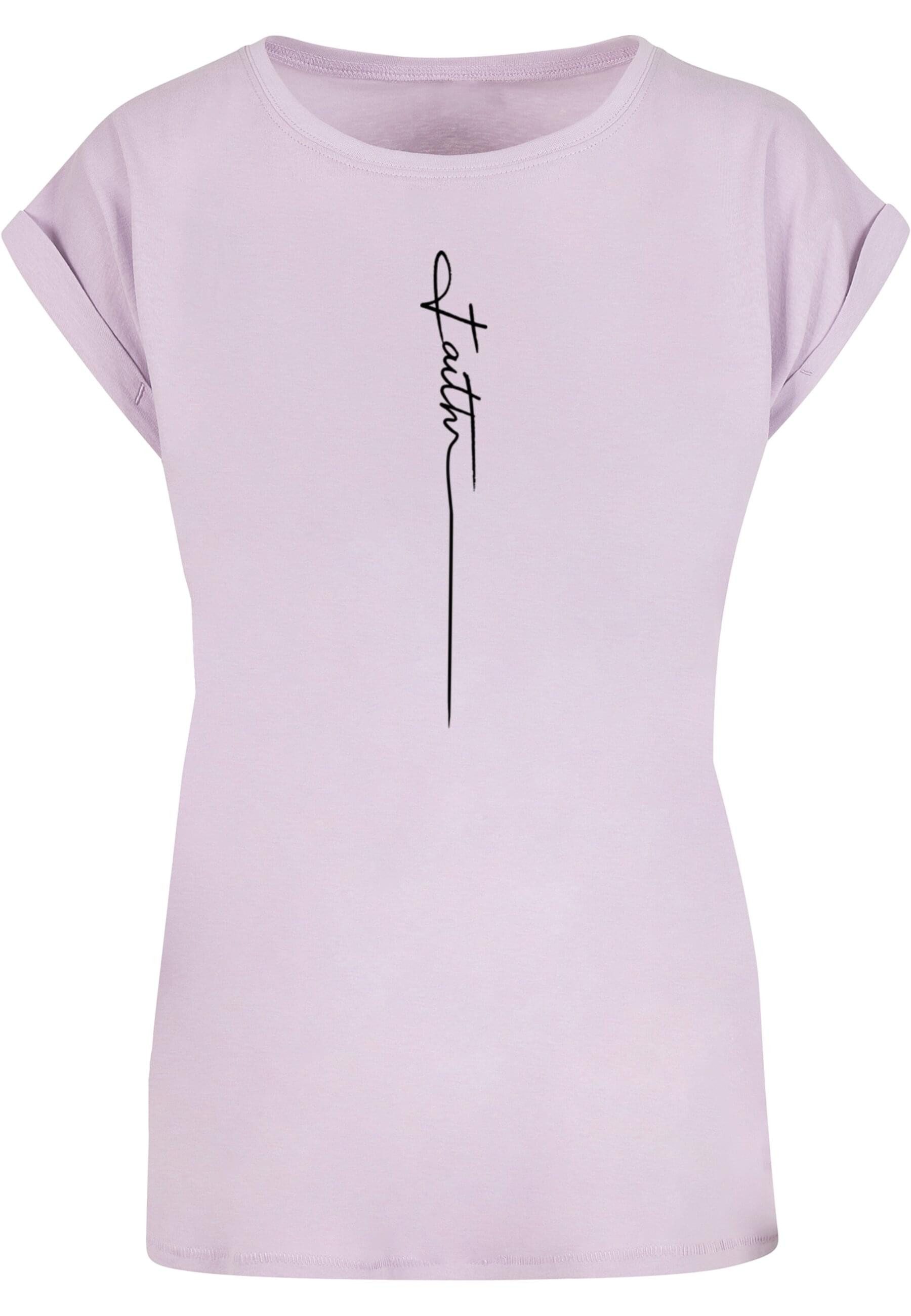 Merchcode T-Shirt "Merchcode Damen Ladies Faith Extended Shoulder Tee", (1 günstig online kaufen